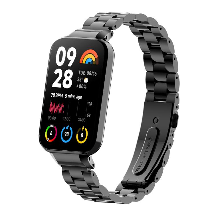 xDfind Watch Frame Integrated Three Beads Metal Watch Band, For Xiaomi Mi Band 8 Pro