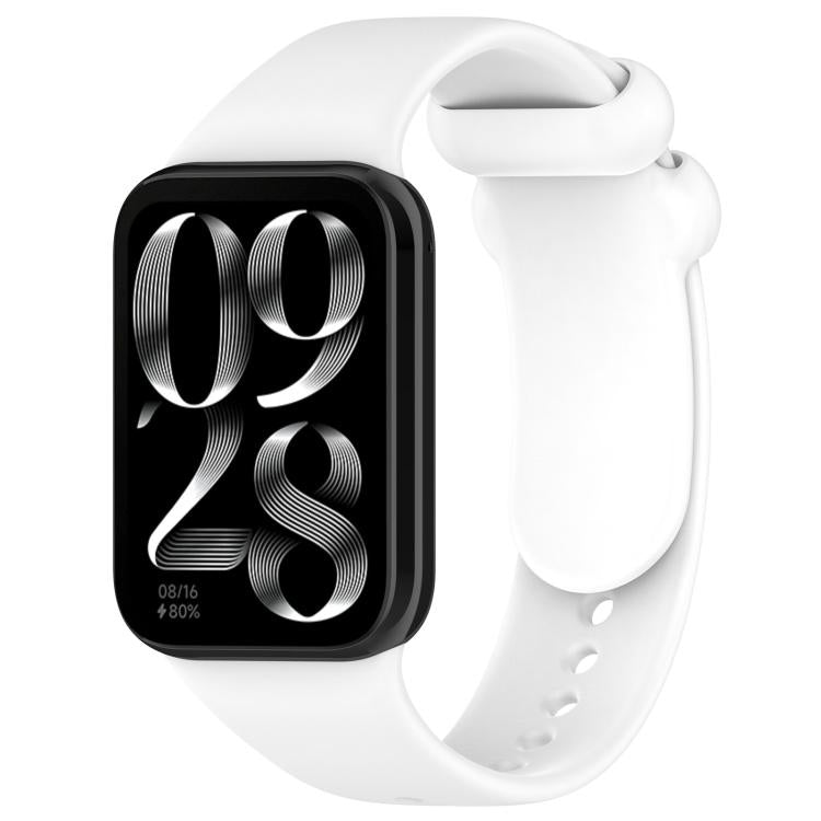 xDfind Solid Color Black Buckle Silicone Watch Band, For Xiaomi Band 9 Pro/8 Pro/Redmi Watch 5/4