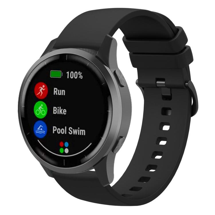 xDfind Flat Pure Color Silicone Watch Band, 20mm