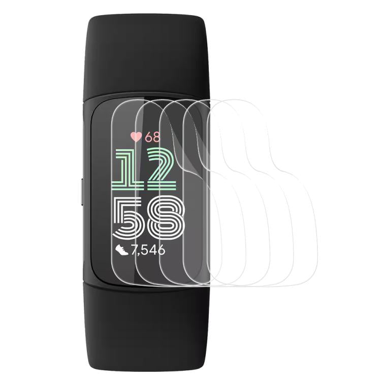 5pcs xDfind Soft Hydrogel Film Full Cover Front Protector, For Fitbit Charge 6, For Fitbit Versa 4, For Fitbit Charge 5, For Fitbit Luxe, For Fitbit Versa 3
