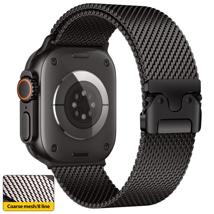 xDfind Umbrella Buckle Think Mesh Milanese Stainless Steel Watch Band, Think Mesh