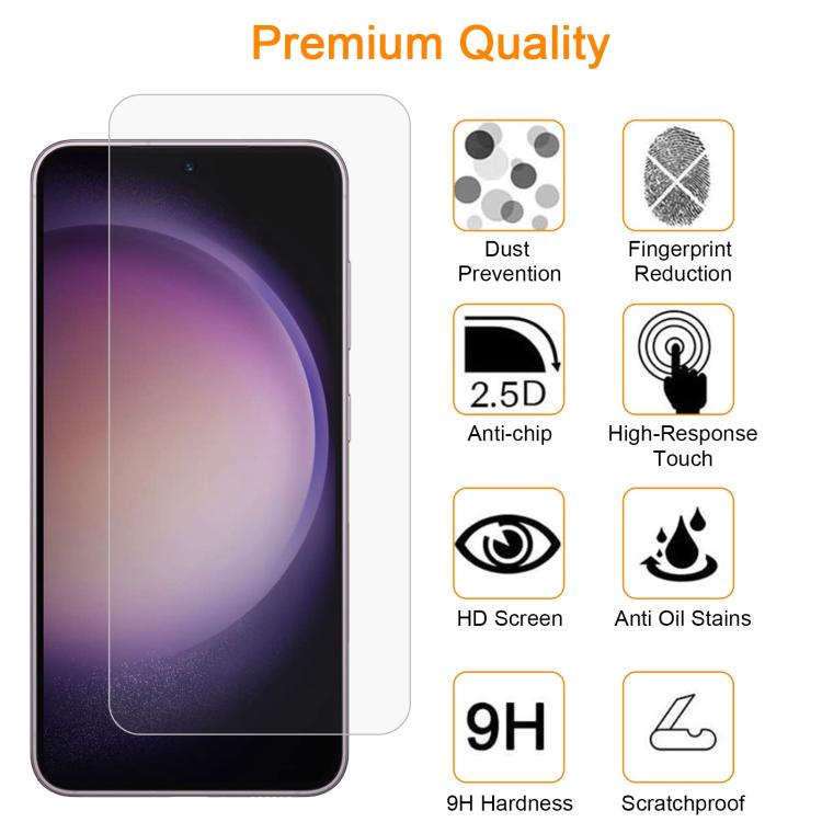 10pcs xDfind 0.18mm 9H 2.5D High Aluminum Tempered Glass Film, Support Fingerprint Unlocking