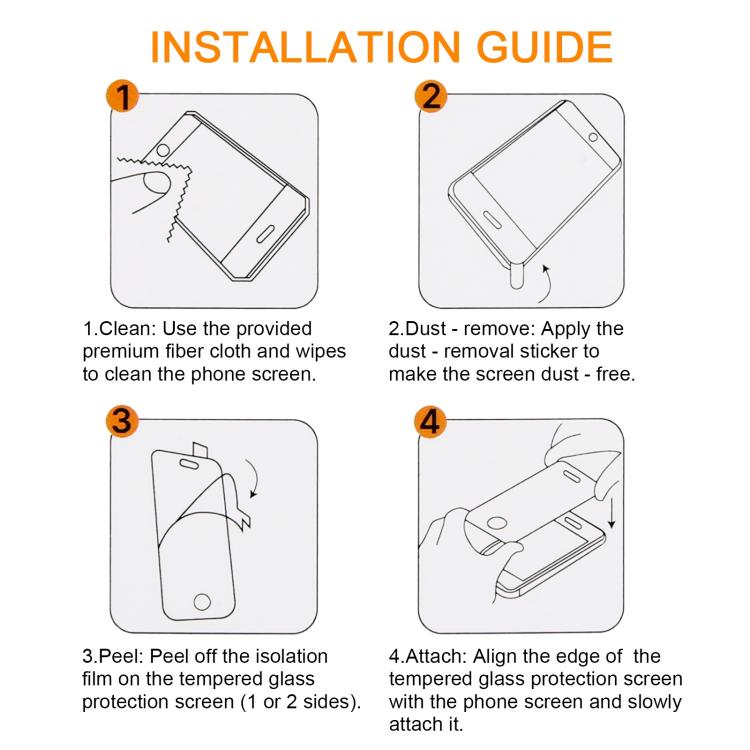 10pcs xDfind 0.26mm 9H 2.5D Middle Aluminum Tempered Glass Film, For iPhone 12 mini, For iPhone 11 Pro Max / XS Max, For iPhone 11 / XR, For iPhone 11 Pro / XS / X