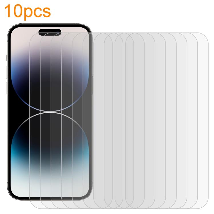 10pcs xDfind 0.26mm 9H 2.5D Middle Aluminum Tempered Glass Film, For iPhone 14 Pro Max, For iPhone 13 Pro Max, For iPhone 13 mini, For iPhone 12 / 12 Pro, For iPhone 12 Pro Max