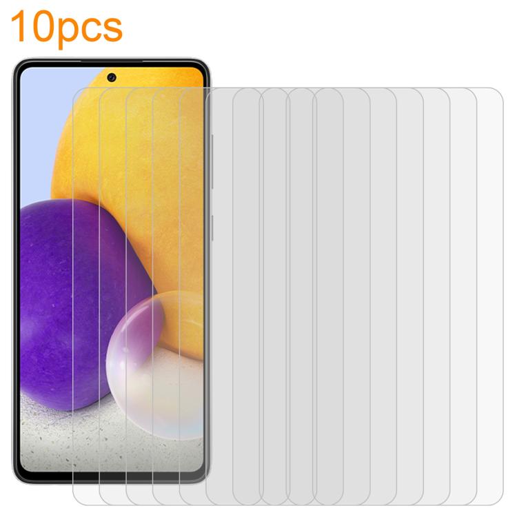 10pcs xDfind 0.26mm 9H 2.5D Middle Aluminum Tempered Glass Film, For Samsung Galaxy A72 5G / 4G, For Samsung Galaxy A21s, For Samsung Galaxy A51 5G, For Samsung Galaxy A52 5G / 4G