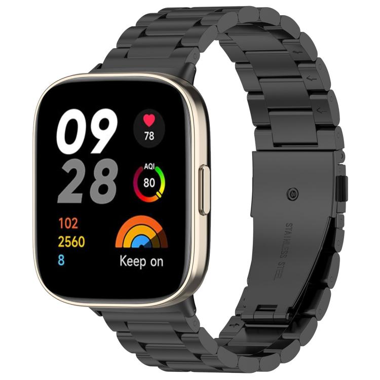 xDfind Three-Bead Stainless Steel Metal Watch Band, For Redmi Watch 3