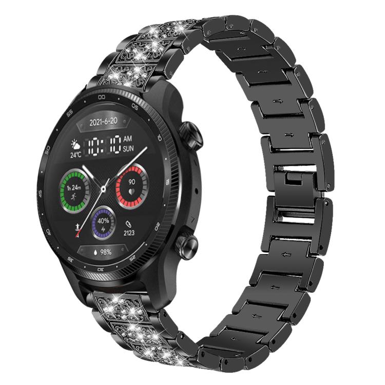 xDfind Diamond Jewelry Steel Watch Band, 22mm For Ticwatch Pro X / Pro3 / Pro / GTX / E2