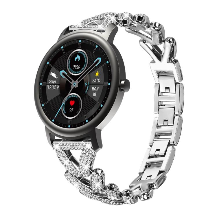 xDfind Small Twist Diamond Metal Watch Band, 20mm For Xiaomi Mibro Air / Mibro Lite