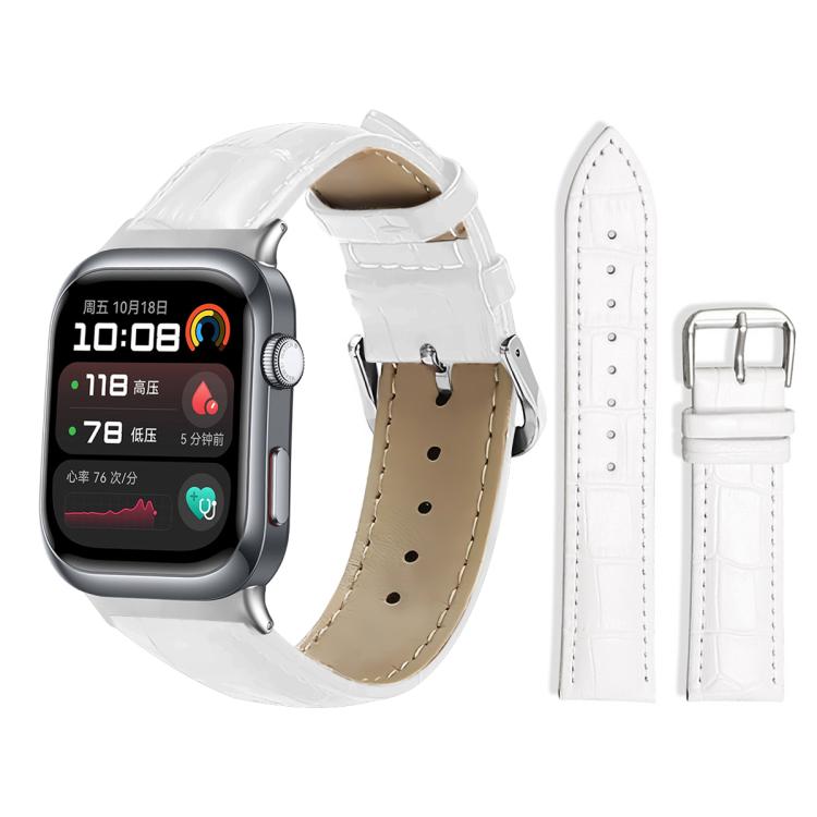 xDfind Bamboo Texture Pin Buckle Leather Watch Band, For Huawei Watch D2 22mm