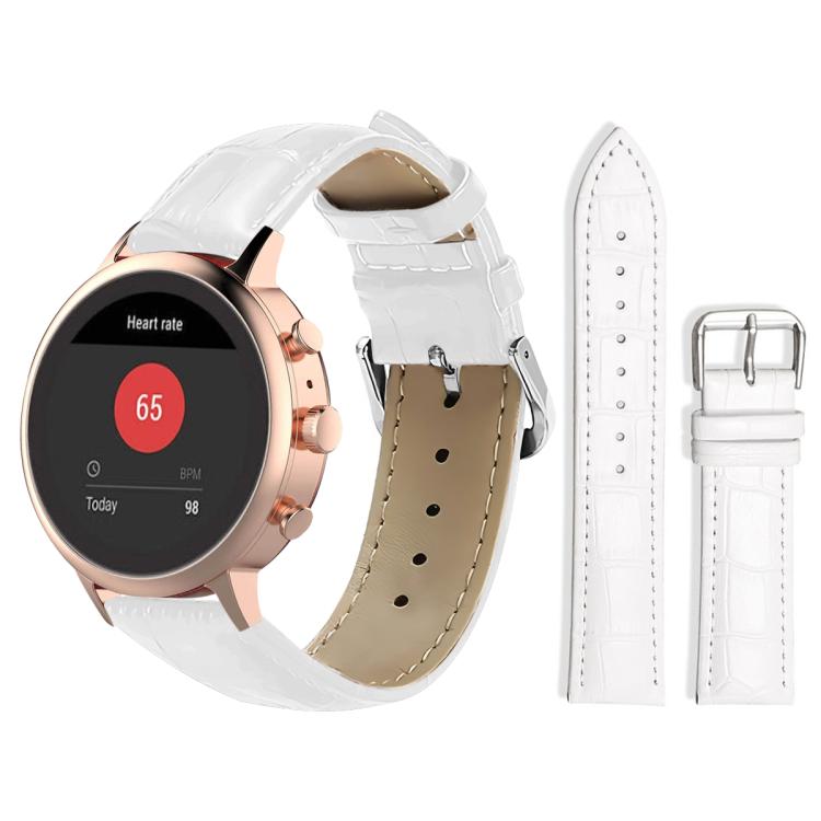 xDfind Bamboo Texture Pin Buckle Leather Watch Band, 18mm For Fossil Female Sport/Charter HR