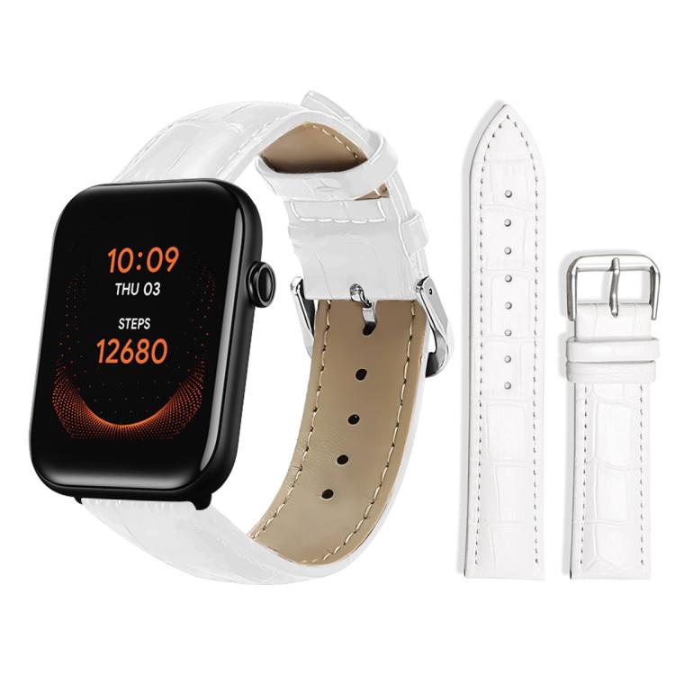 xDfind Bamboo Texture Pin Buckle Leather Watch Band, 20mm For Ticwatch GTH / E3 / E / 2