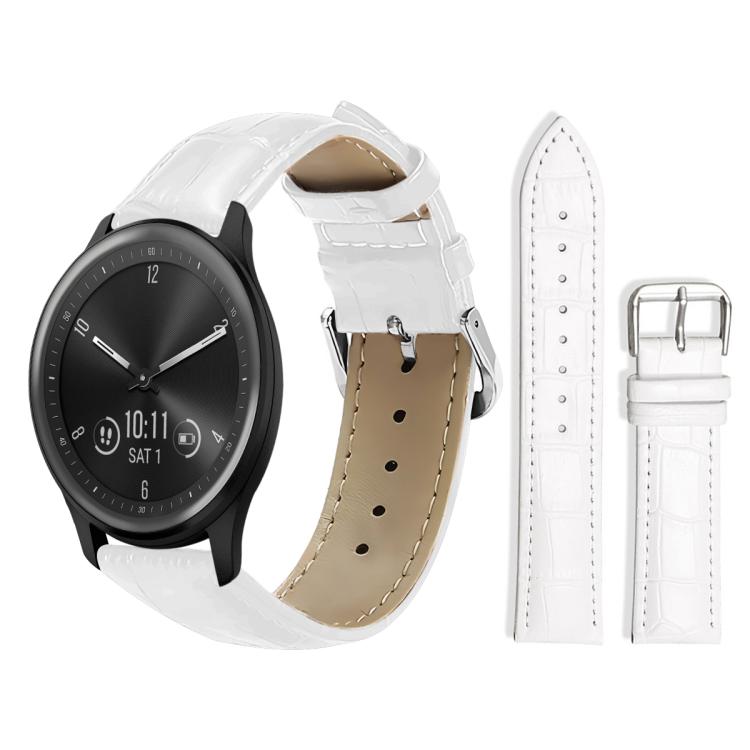 xDfind Bamboo Texture Pin Buckle Leather Watch Band, 20mm For Garmin GarminMove Sport / vivoactive5/3