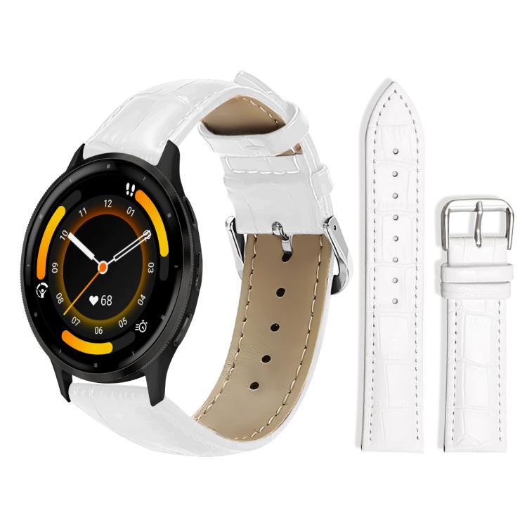 xDfind Bamboo Texture Pin Buckle Leather Watch Band, 22mm For Garmin Venu 3 / vivoactive4