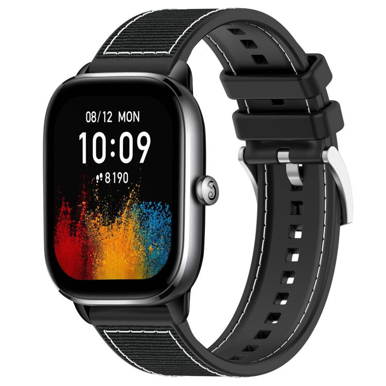 xDfind Hybrid Nylon Braid Silicone Watch Band, 20mm For Amazfit GTS4 Mini / GTS 3 / GTS 2