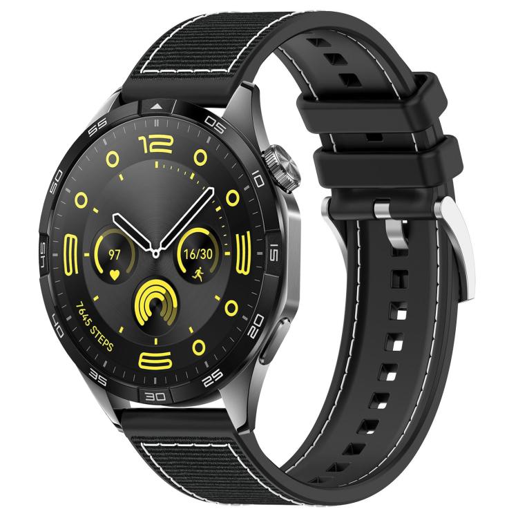 xDfind Hybrid Nylon Braid Silicone Watch Band, 20mm For Huawei Watch GT4 / GT3 / GT2