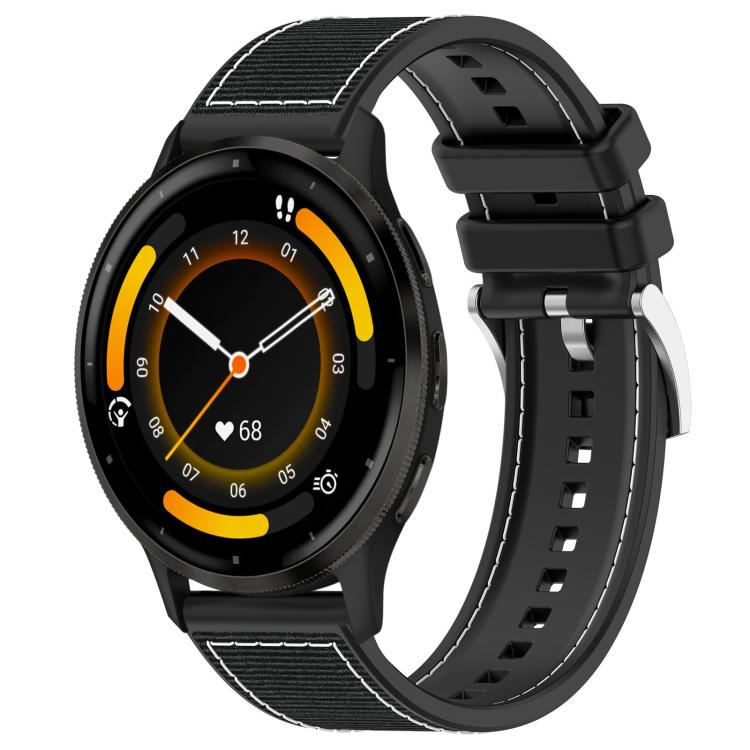 xDfind Hybrid Nylon Braid Silicone Watch Band, 22mm For Garmin Venu 3 / Vivoactive 4
