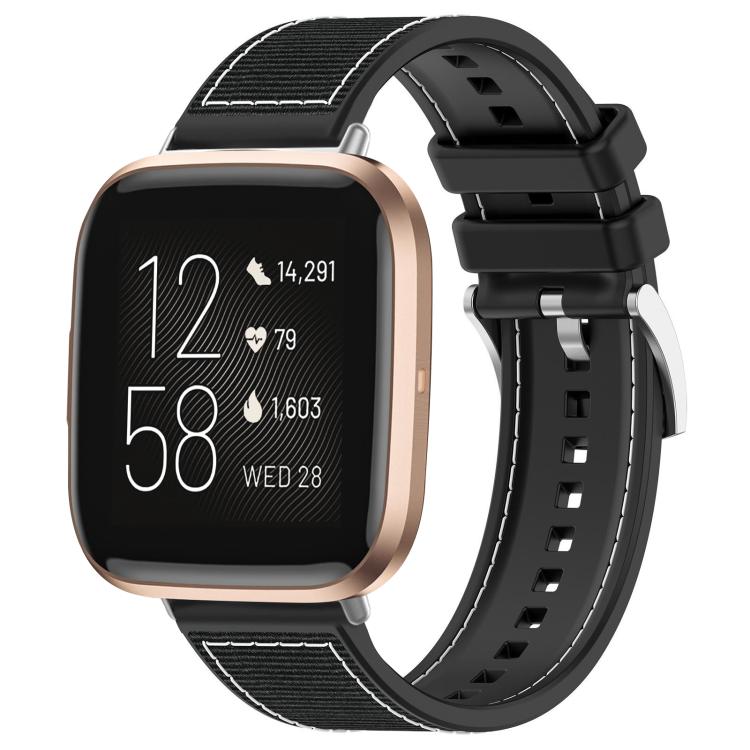 xDfind Hybrid Nylon Braid Silicone Watch Band, For Fitbit Versa 2/Versa/Versa Lite 20mm
