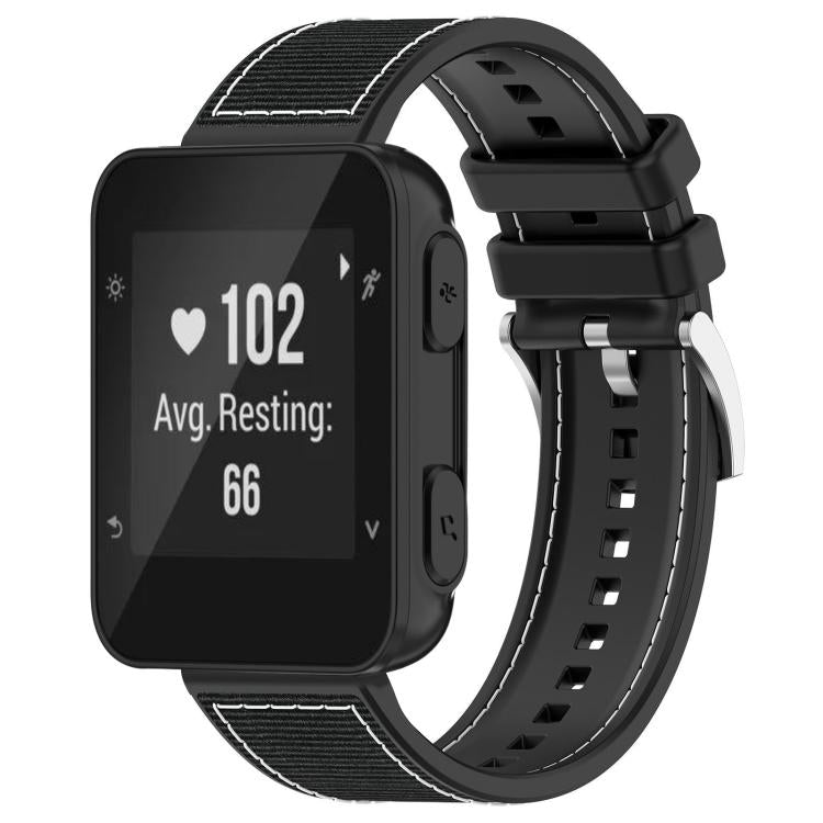 xDfind Hybrid Nylon Braid Silicone Watch Band, For Garmin Forerunner 35/30/35J 20mm