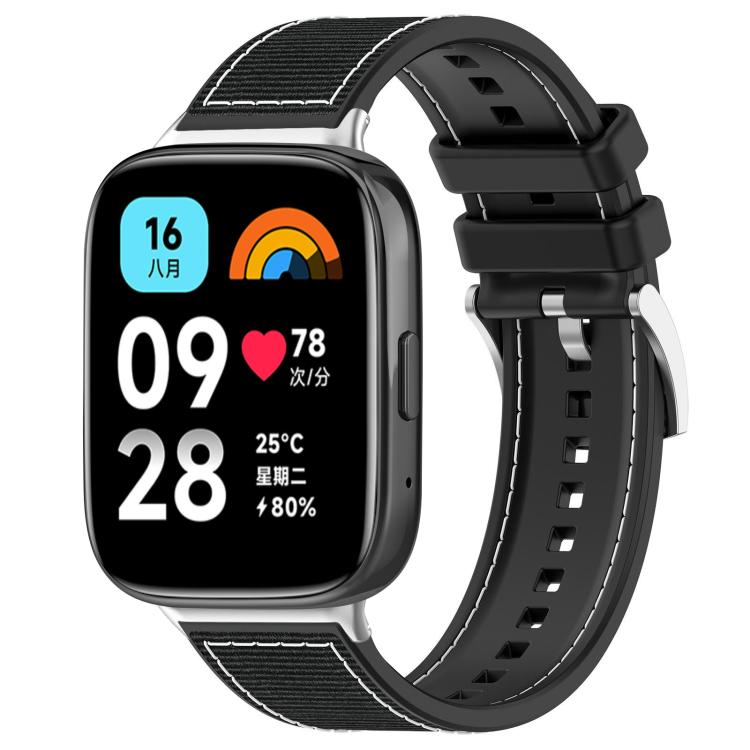 xDfind Hybrid Nylon Braid Silicone Watch Band, For Redmi Watch 3 Active/Watch 3 Lite 20mm