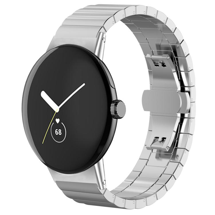 xDfind One-bead Bamboo Solid Stainless Steel Watch Band, For Google Pixel Watch 3 / 2 / 1 41mm 20mm