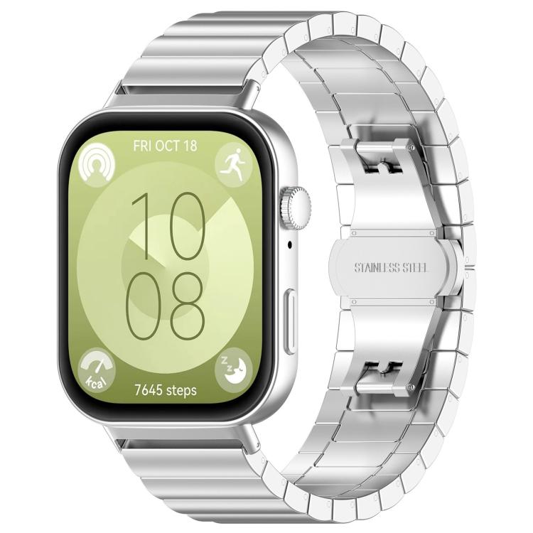 xDfind One-bead Bamboo Solid Stainless Steel Watch Band, For Huawei Watch Fit4 / Fit3 / Fit4 Pro 20mm