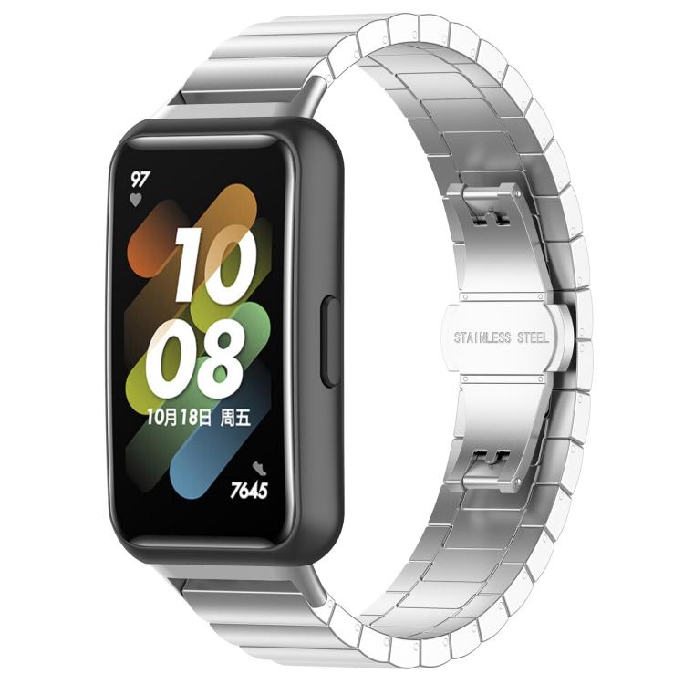 xDfind One-bead Bamboo Solid Stainless Steel Watch Band, For Huawei Band 10 / 9 / 8 14mm