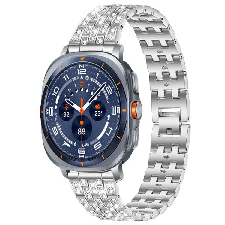 xDfind Five Beads Full Diamond Metal Watch Band, For Samsung Galaxy Watch Ultra/Ultra 2025