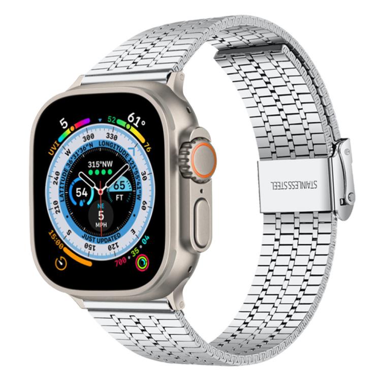xDfind Seven Beads Buckle Stainless Steel Watch Band, For Apple Watch 42 / 44 / 45 / 46 / 49mm