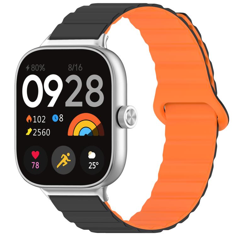 xDfind Loop Magnetic Glossy Silicone Watch Band, For Xiaomi Smart Band 9 Pro/8 Pro/Redmi Watch 5/4