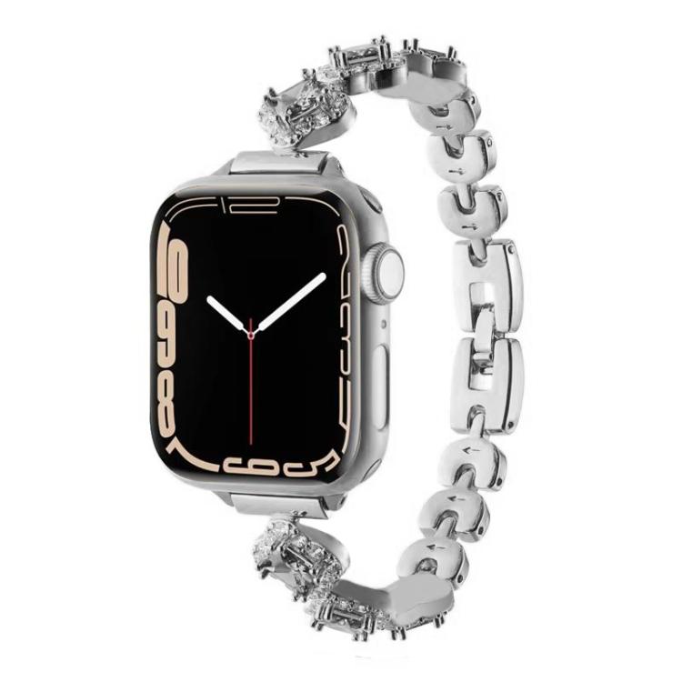 xDfind Four-leaf Clover Diamond Metal Watch Band