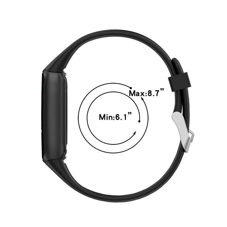 xDfind For Fitbit Luxe Silicone Color Buckle Replacement Strap Watchband, L