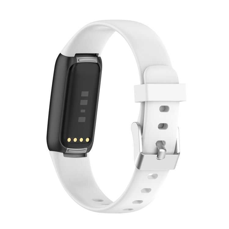 For Fitbit Luxe xDFind Silicone Watch Band, Size:S (Pine Needle Green)