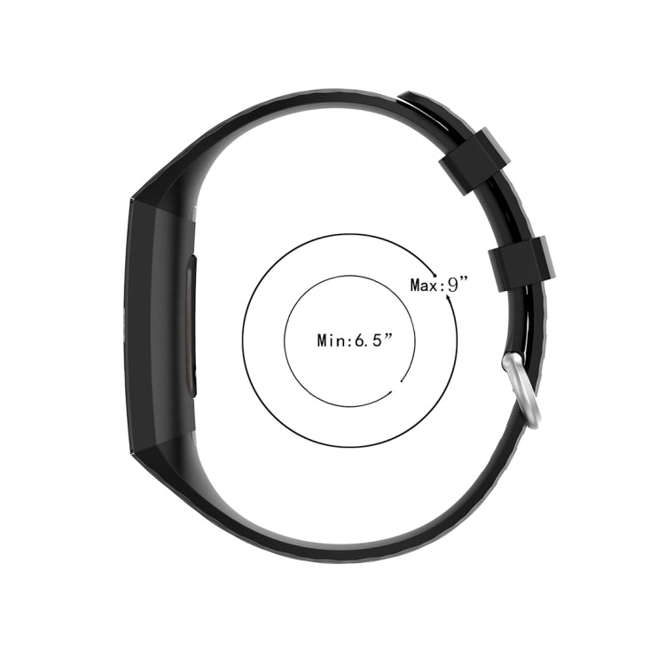 Silver Color Buckle TPU Wrist Strap Watch Band for Fitbit Charge 4 / Charge 4 SE / Charge 3 / Charge 3 SE