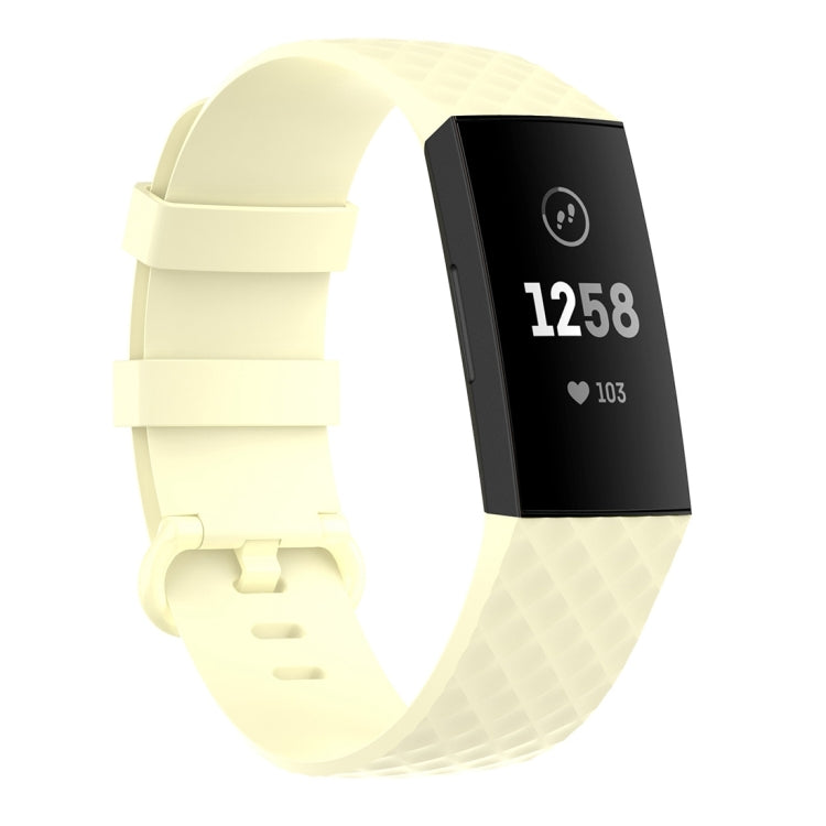 Silver Color Buckle TPU Wrist Strap Watch Band for Fitbit Charge 4 / Charge 4 SE / Charge 3 / Charge 3 SE