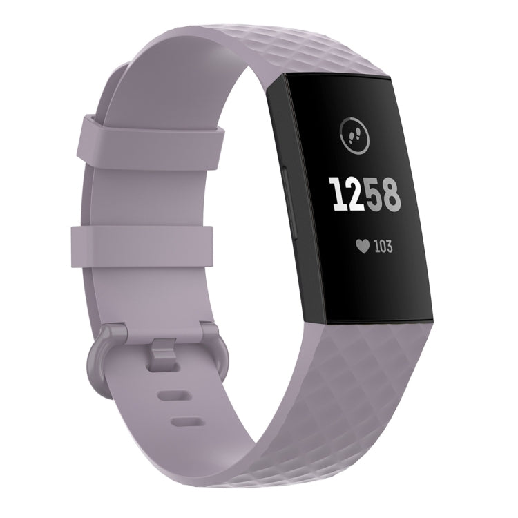 Silver Color Buckle TPU Wrist Strap Watch Band for Fitbit Charge 4 / Charge 4 SE / Charge 3 / Charge 3 SE