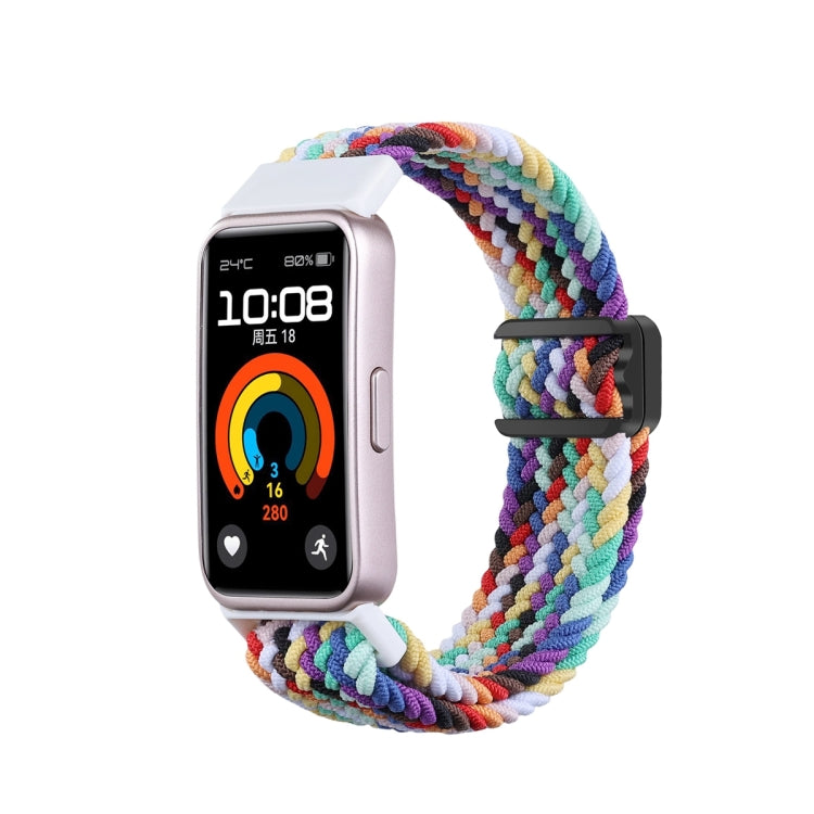 xDfind Magnetic Buckle Nylon Braid Watch Band, For Huawei Band 10 / 9 / 8