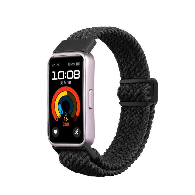 xDfind Magnetic Buckle Nylon Braid Watch Band, For Huawei Band 10 / 9 / 8