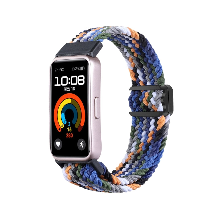 xDfind Magnetic Buckle Nylon Braid Watch Band, For Huawei Band 10 / 9 / 8