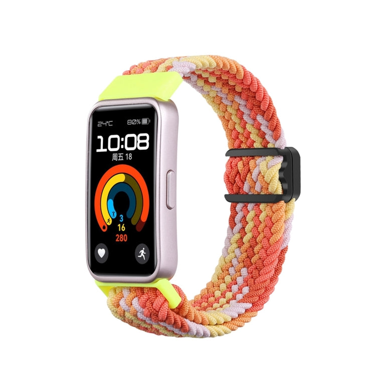 xDfind Magnetic Buckle Nylon Braid Watch Band, For Huawei Band 10 / 9 / 8