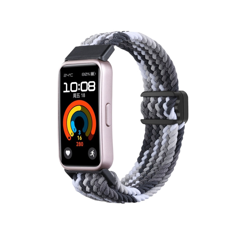 xDfind Magnetic Buckle Nylon Braid Watch Band, For Huawei Band 10 / 9 / 8