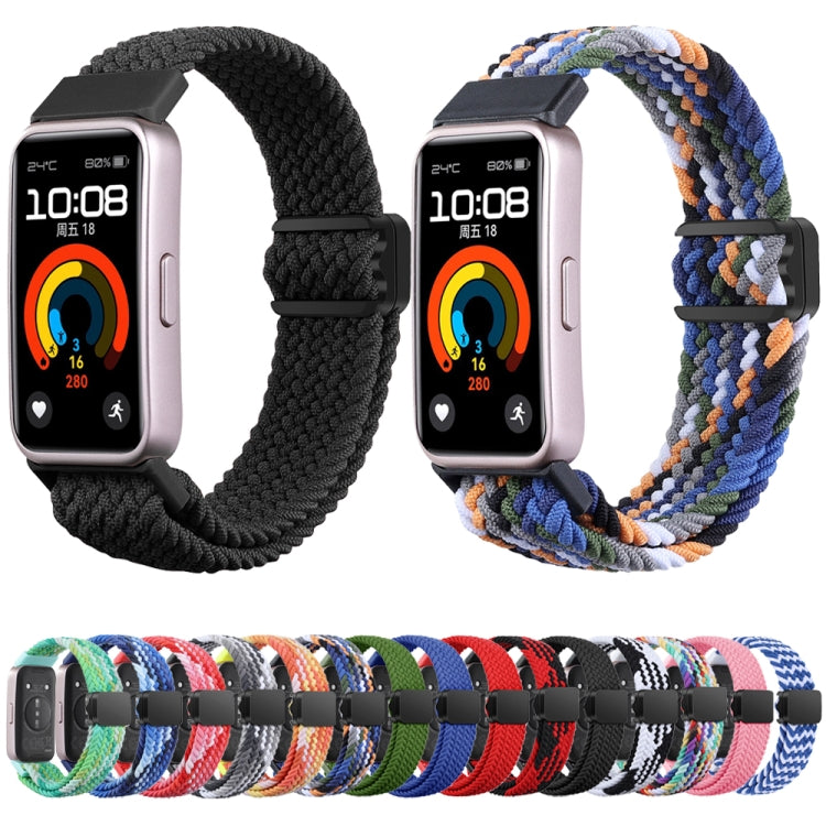 xDfind Magnetic Buckle Nylon Braid Watch Band, For Huawei Band 10 / 9 / 8