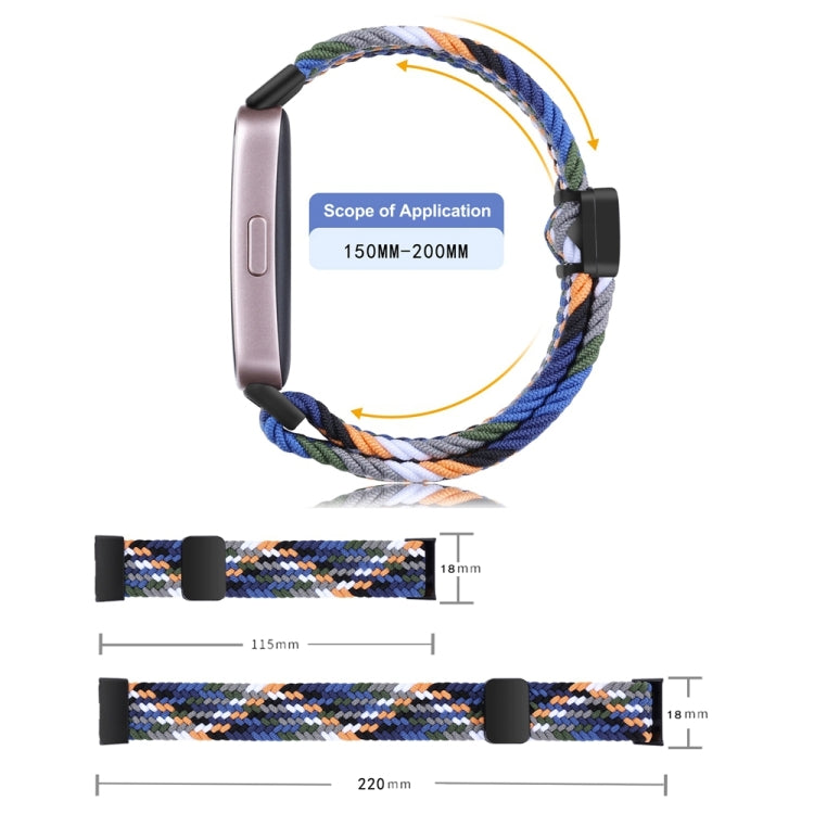 xDfind Magnetic Buckle Nylon Braid Watch Band, For Huawei Band 10 / 9 / 8