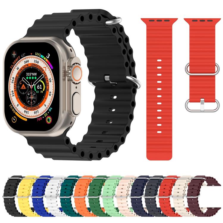 xDfind Ocean Silicone Watch Band, For Apple Watch 46mm / 49mm / 45mm / 44mm
