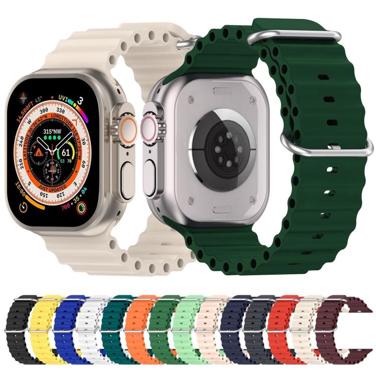 xDfind Ocean Silicone Watch Band, For Apple Watch 46mm / 49mm / 45mm / 44mm