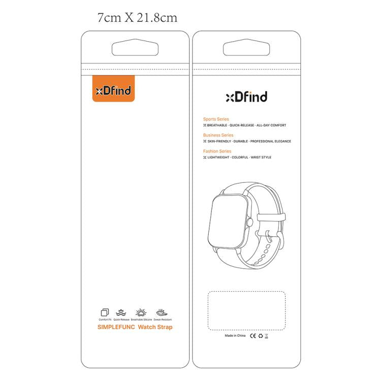 xDfind Two Color Silicone Sports Watch Band, For Apple Watch 42mm / 41mm / 40mm / 38mm