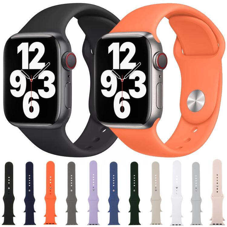 xDfind Solid Color Silicone Sports Watch Band, For Apple Watch 46mm / 49mm / 45mm / 44mm