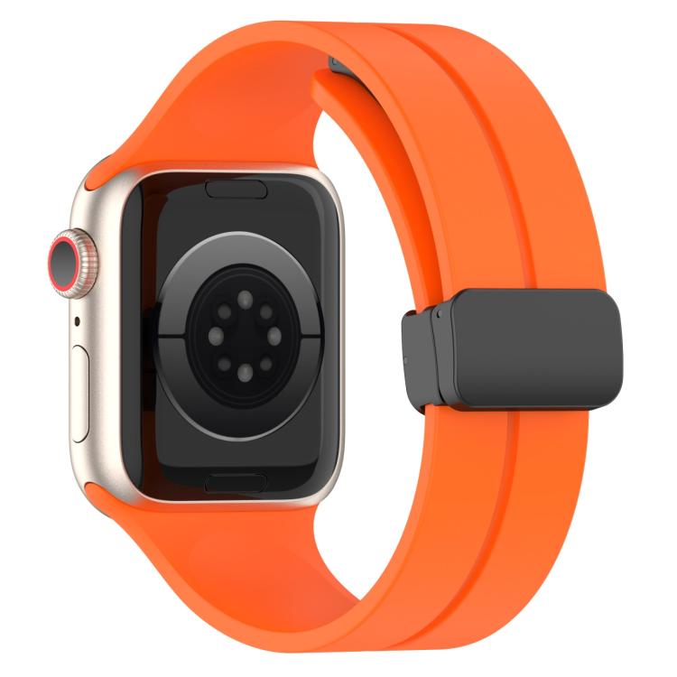 xDfind Solid Color Magnetic Buckle Silicone Watch Band, For Apple Watch 46mm / 49mm / 45mm / 44mm