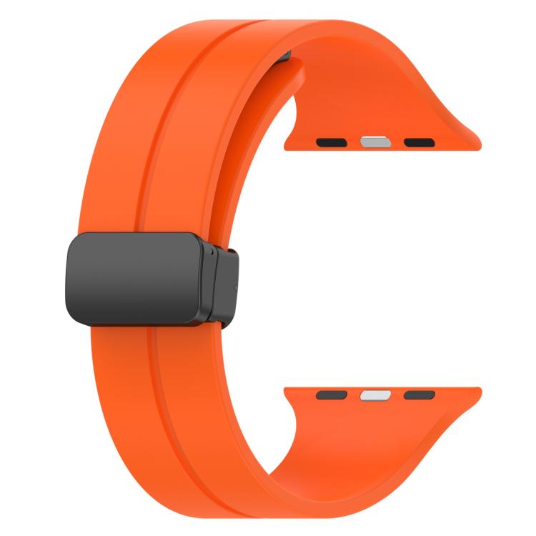 xDfind Solid Color Magnetic Buckle Silicone Watch Band, For Apple Watch 46mm / 49mm / 45mm / 44mm