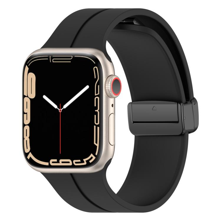 xDfind Solid Color Magnetic Buckle Silicone Watch Band, For Apple Watch 46mm / 49mm / 45mm / 44mm