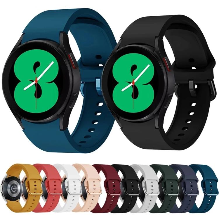 xDfind Solid Color Colorful Buckle Quick Release Silicone Watch Band, For Samsung Galaxy Watch7 / Watch FE 40mm